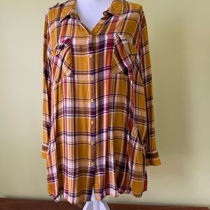 Plaid Tunic with POCKETS